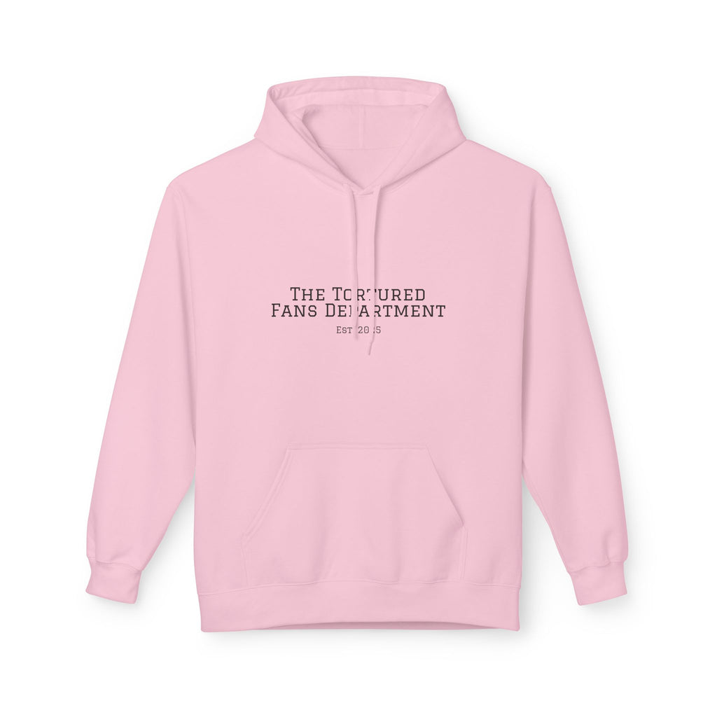 Tortured Fans Department Hoodie, Cozy Unisex Sweatshirt, Perfect for Fans, Gift for Occasions, Casual Wear, Fleece Pullover