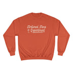 Champion Sweatshirt — Tortured Fans Department Script Crewneck