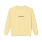 Minimalist "Saturated Fan" Crewneck Sweatshirt