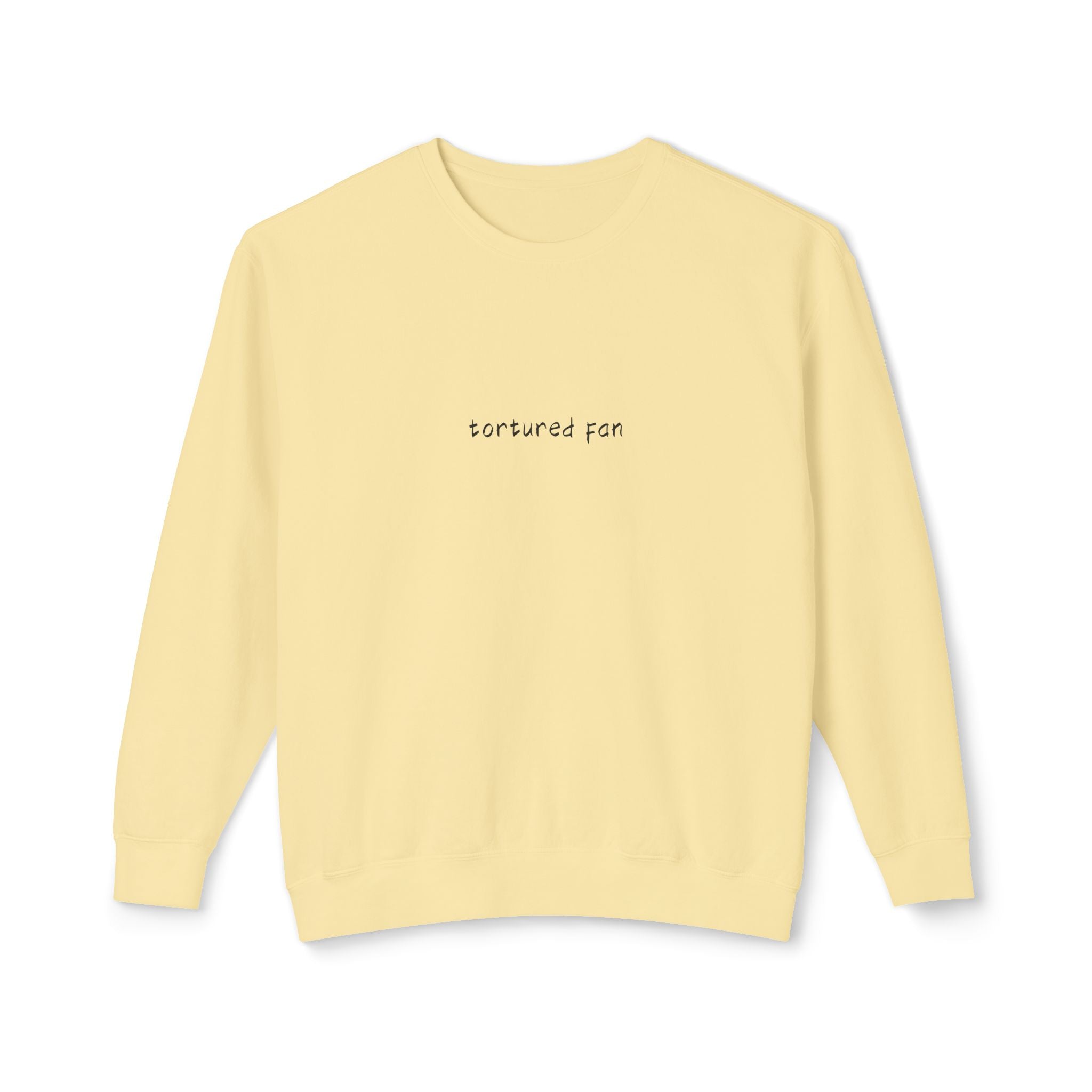 Minimalist "Saturated Fan" Crewneck Sweatshirt