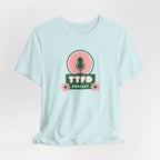 T‑Shirt — TTFD Podcast Logo Tee (Microphone & Flowers)