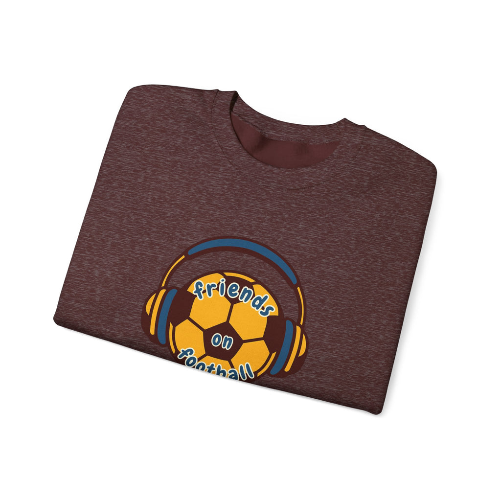 Crewneck Sweatshirt — 'Friends on Football' Headphones Logo