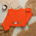 Fall Leaves & Pumpkins Crewneck Sweatshirt — Autumn Graphic Pullover