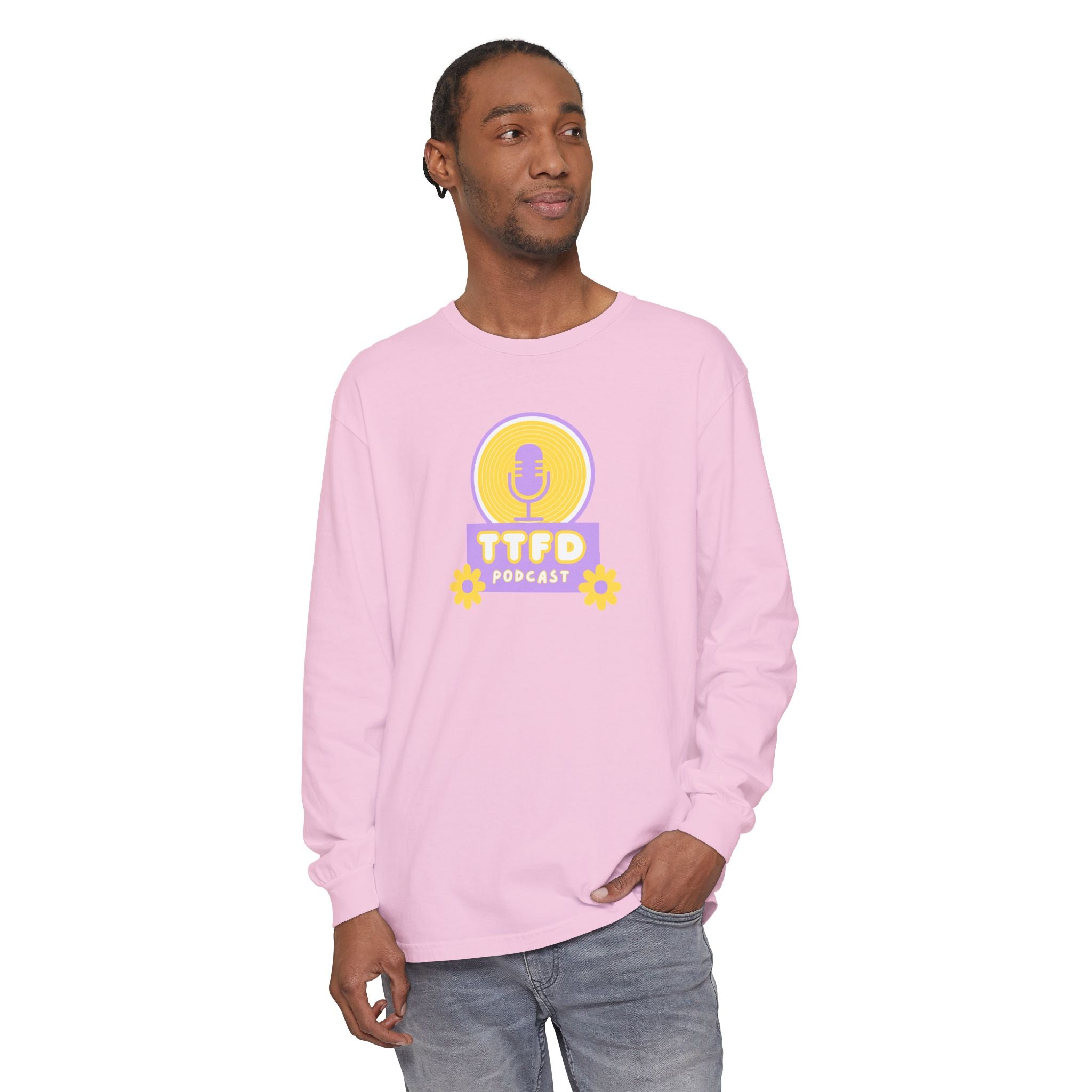 TTFD Floral Mic Long-Sleeve Tee